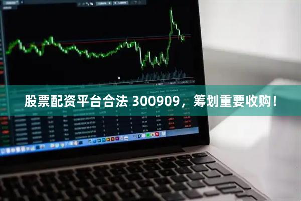 股票配资平台合法 300909，筹划重要收购！